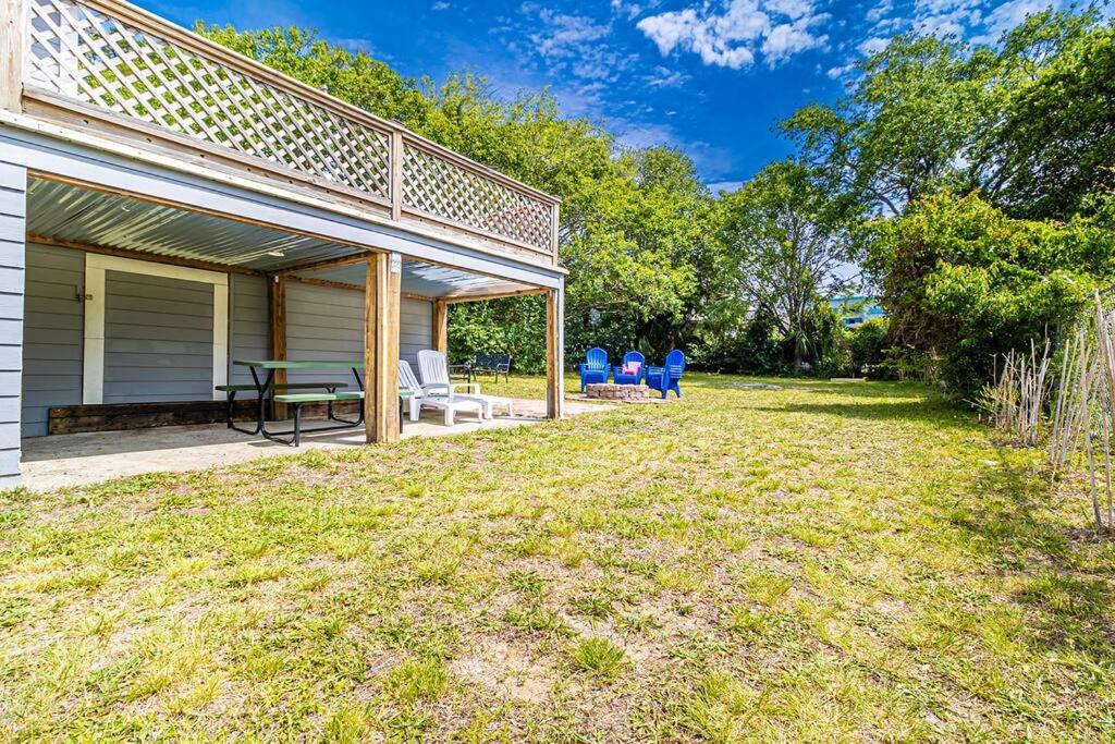 Gorgeous Centrally Located Ocean View 2 King, Huge Private Yard & Deck, Firepit, Bbq, & Game Tables Myrtle Beach Exteriör bild