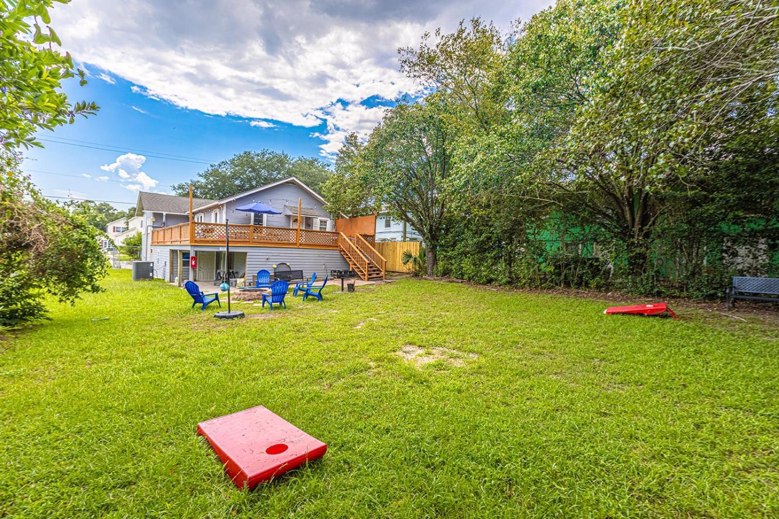 Gorgeous Centrally Located Ocean View 2 King, Huge Private Yard & Deck, Firepit, Bbq, & Game Tables Myrtle Beach Exteriör bild
