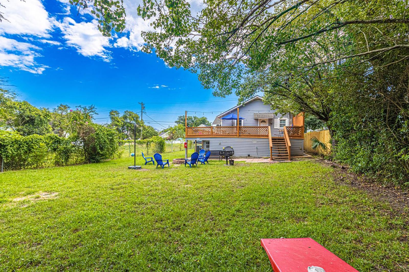 Gorgeous Centrally Located Ocean View 2 King, Huge Private Yard & Deck, Firepit, Bbq, & Game Tables Myrtle Beach Exteriör bild